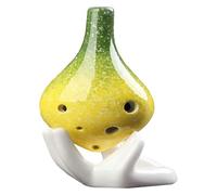 Ocarinas 6-Hole Long-mouthed Ocarina Mid-Tone C-Tone Porcelain Flute Musical Instrument Suitable for Adult Students and Children's Beginners Classic
