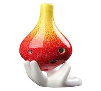 Ocarinas 6-Hole Long-mouthed Ocarina Mid-Tone C-Tone Porcelain Flute Musical Instrument Suitable for Adult Students and Children's Beginners Classic