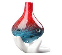 Ocarinas 6-Hole Long-mouthed Ocarina Mid-Tone C-Tone Porcelain Flute Musical Instrument Suitable for Adult Students and Children's Beginners Classic