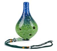 Ocarinas 6-Hole Mid-Tone Ocarina Gradient Blue Long Mouth Ocarina for Beginners Children Students Playing Musical Instruments Classic