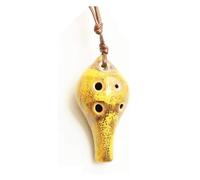 Ocarinas 6-Hole Ocarina Alto C Ceramic Ocarina Playing Musical Instrument Suitable for Adult Beginners Beginner Children Ocarina Collects (Color : Yellow)