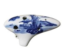 Ocarinas 6-Hole Ocarina Mid-Tone Ac Blue-and-White Porcelain Ocarina for Beginners Students to Play A Convenient Musical Instrument Classic