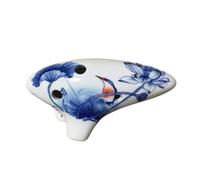 Ocarinas 6-Hole Ocarina Mid-Tone Ac Blue-and-White Porcelain Ocarina for Beginners Students to Play A Convenient Musical Instrument Folk