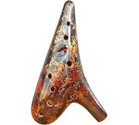 Ocarinas Beginner 12 Hole Alto C Color Lacquered Ceramic Ocarina, Creative Submarine Style Student Wind Instrument, Art Gifts