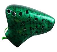 Ocarinas Classic Durable Ocarina Three-Pipe Alto C Ocarina Musical Instrument for Industry Performer Student Adult Beginner Gift Folk(Green)