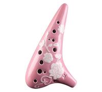 Ocarinas Classical Ocarina 12-Hole Alto Ac Ocarina Playing Instrument Suitable for Students and Adults to Play Gifts Folk(Pink)