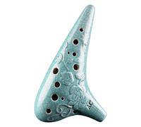 Ocarinas Classical Ocarina 12-Hole Alto Ac Ocarina Playing Instrument Suitable for Students and Adults to Play Gifts Home Decoration(Green)