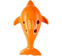 Ocarinas Creative Cartoon Dolphin-shaped Ceramic Ocarina 6 Hole Alto C (AC), Elementary School Students Learn To Practice Flute Instruments, Gifts For Little Boys/girls(A)