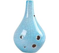 Ocarinas Creative Vase Shape 6-Hole Alto C Terracotta Ocarina, Cracked Hand-Glazed Beginner Wind Instrument, Gifts for Family, Exquisite Decorations