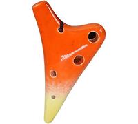 Ocarinas Mini 6-Hole Super High Pitch F (SSF) Kiln Variable Glazed Clay Ocarina, Beginners to Practice Creative Submarine Style Wind Instruments, Storage Box+Lanyard