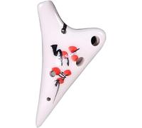 Ocarinas Mini 6-Hole Super High Tone F (SSF) Clay Ocarina, Creative Hand-Painted Flower Pattern Submarine-Shaped Musical Instrument, Gifts for Boys/Girls(A)