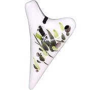 Ocarinas Mini 6-Hole Super High Tone F (SSF) Clay Ocarina, Creative Hand-Painted Flower Pattern Submarine-Shaped Musical Instrument, Gifts for Boys/Girls(D)