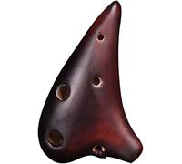Ocarinas Mini 6-Hole Treble F (SF) Smoked Clay Ocarina, Creative Submarine-Shaped National Musical Instrument, Exquisite Pendant Decorations, Lanyard + Teaching Materials