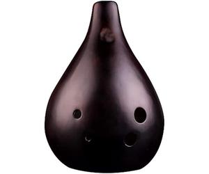 Ocarinas Natural Smoked 6-Hole Single-Tube Terracotta Ocarina for Beginners to Practice, Creative Drop-Shaped Professional Playing Wind Instruments, 6 Tonality to Choose from(BC)