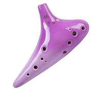 Ocarinas Ocarina 12 Hole Alto Ac Tune Ocarina Suitable for Children Beginners Professional Playing Ocarina Musical Instrument Collects (Color : Purple, Size : 17.8 * 9.8 * 3.8cm)