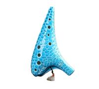 Ocarinas Ocarina 12-Hole Alto C Ocarina Flute National Musical Instrument Suitable for Adult Beginners Professional Ocarina Classic(Blue)