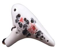 Ocarinas Ocarina 12-Hole Mid-Tone Ac Tune with Lanyard Ocarina is Suitable for Beginners to Play Musical Instruments Classic