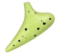 Ocarinas Ocarina 12 Hole Mid-Tone C High-pitched G Ocarina Musical Instrument Professional Woodwind Music Lovers Beginners Classic(Green)