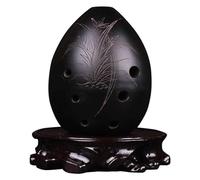 Ocarinas Ocarina 8 Hole Handmade Black Pottery Ocarina Retro Beginners Playing Musical Instrument Ocarina Creative Gift (Color : A) Folk
