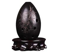 Ocarinas Ocarina 8 Hole Handmade Black Pottery Ocarina Retro Beginners Playing Musical Instrument Ocarina Creative Gift (Color : A) Classic