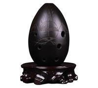 Ocarinas Ocarina 8 Hole Handmade Black Pottery Ocarina Retro Beginners Playing Musical Instrument Ocarina Creative Gift (Color : A) Classic