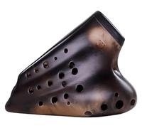 Ocarinas Ocarina Alto C Professional Ocarina Playing Instrument Suitable for Adult Beginner Students to Play and Teach Folk (Color : Brown, Size : 17 * 12cm)