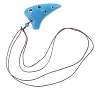 Ocarinas Ocarina Ceramic 6 Holes Mini Ocarina Alto Tone C Ocarina Pottery Flute Instrument Handmade Ocarina Creative Gift Classic(Blue)