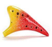 Ocarinas Ocarina Ceramics 12-Hole Hand-Painted Ocarina Alto C Flute Musical Instrumen Ocarina Suitable for Beginners,Adults (Color : A) Classic
