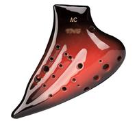Ocarinas Ocarina Double-Pipe Three-Pipe Mid-Tone C Ocarina Suitable for Beginners Entry-Level Adult Student Ocarina Musical Instrument Folk(Red)