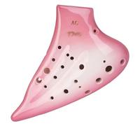 Ocarinas Ocarina Double-Pipe Three-Pipe Mid-Tone C Ocarina Suitable for Beginners Entry-Level Adult Student Ocarina Musical Instrument Folk(Pink)