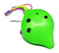 Ocarinas Ocarina Plastic 6 Hole Ocarina of Time Mini Handmade Flute Soprano C Musical Instruments Ocarina Gifts (Color : E) Classic(Green)