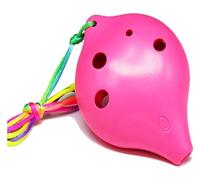Ocarinas Ocarina Plastic 6 Hole Ocarina of Time Mini Handmade Flute Soprano C Musical Instruments Ocarina Gifts (Color : E) Classic(Pink)