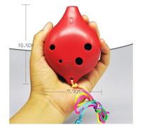 Ocarinas Ocarina Plastic 6 Hole Ocarina of Time Mini Handmade Flute Soprano C Musical Instruments Ocarina Gifts (Color : E) Classic(Purple)
