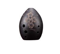 Ocarinas Ocarina Vintage Black Clay 8 Holes Hand-Carved Instrument Ceramic Ocarina Instrument for Children Beginner Ocarina (Color : B) Folk