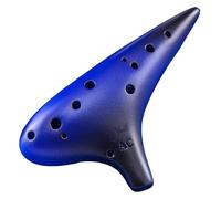Ocarinas Ocarinas Beginner Smoked Professional Handmade 12 Hole Ac Ocarina Instrument Suitable for Student Musicians Folk (Color : Blue, Size : 18 * 10 * 5cm)