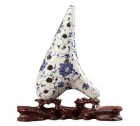 Ocarinas Ocarinas Blue and White Porcelain Professional 12 Hole Alto C for Beginners Self-Study Ocarinas Performance Instrument Folk(Blue)
