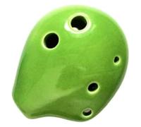 Ocarinas Portable Mini 6 Hole Ceramic Ocarina Soprano C Ocarina Playing Instrument for Kids Student Beginner Birthday Gift Classic(Blue)