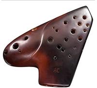 Ocarinas Professional Performance Type 3 Tube Alto C Smoky Clay Ocarina, Retro Submarine Style Wind Instrument, Front And Rear Openings, Gifts For Music Lovers