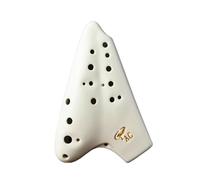 Ocarinas Three-Pipe Ocarina Mid-Tone C 21-Hole High-end Exquisite Ocarina for Beginners Professional Musical Instrument Birthday Gift Classic(Blanc)