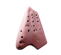 Ocarinas Three-Pipe Ocarina Mid-Tone C 21-Hole High-end Exquisite Ocarina for Beginners Professional Musical Instrument Birthday Gift Classic(Pink)