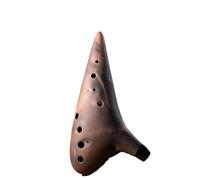 Ocarinas Time Instrument Pottery Flutes Professional 12 Hole Advanced Transverse Accessories Smokey (Color : G)