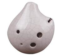 Ocarinas White Cracked 6-Hole Ocarina Portable Mid-Tone C Ocarina Musical Instrument Suitable for Beginners, Students and Children Classic(Blue)