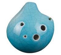 Ocarinas White Cracked 6-Hole Ocarina Portable Mid-Tone C Ocarina Musical Instrument Suitable for Beginners, Students and Children Classic(Blanc)