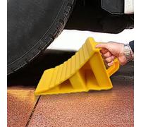 Ocastuted 2 Wheel Stopper For Auto, Car Wheel Chocks Pair, Non-Slip Car Tyre Stoppers With Handles, Vehicles Portable Wheels Chocks, Anti-Slip Multipurpose Wheels Stopper