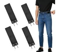Ocastuted 4 Pieces Buckless Belt For Men, No Buckle Belts, Elastic Waist Belt, Adjustable Invisible Side Belts, For Daily Commuting Casual Walking Fitness Travel Hiking Driving Construction