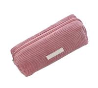 Ocastuted Corduroy Pencil Case, Pencil Organizer Pouch, Large Pen Bag Stationery Pouch, Portable Makeup Bag, Solid Color, for Teenage Boys Girls School College