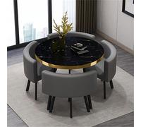 OCAZI Simple Small Round Table Kitchen Dining Table Set Modern Round Breakfast Bar Round Furniture Table and Chair Set Round Conference Table for Dinning Room/Kitchen #54 80x75cm/31.5x29.5in(WxH)