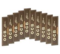 OCB 10x Unbleached Virgin Slim King Size Papers Unbleached Papers
