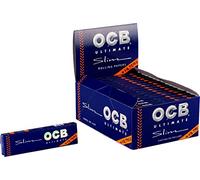OCB Ultimate Ultra Thin Papers + Tips King Size Slim Reeds 2 Boxes (64 Booklets)