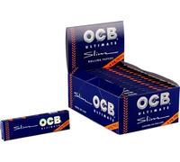 OCB Ultimate Ultra Thin Papers + Tips King Size Slim Reeds 2 Boxes (64 Booklets)